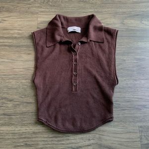 Urban Outfitters ribbed collar tank